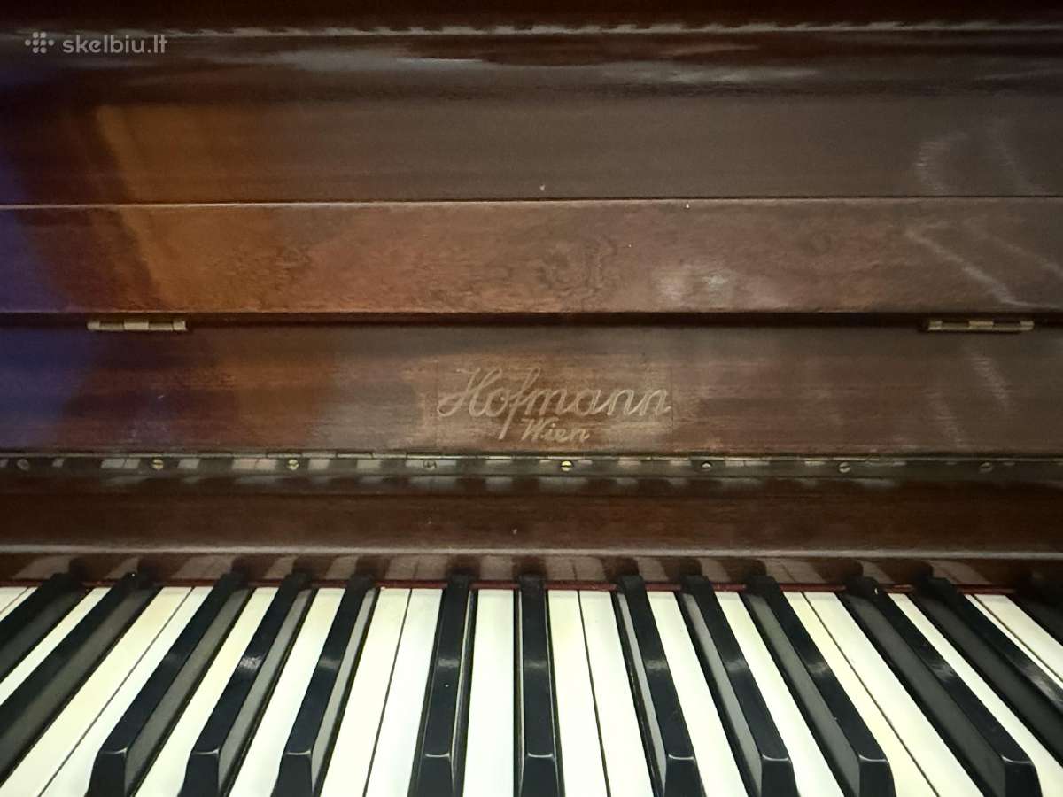 Hofmann Pianinas ir reguliuojama pianino kėdė - nuotraukos Nr. 2