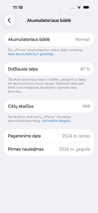 iPhone 15 128gb - nuotraukos Nr. 4