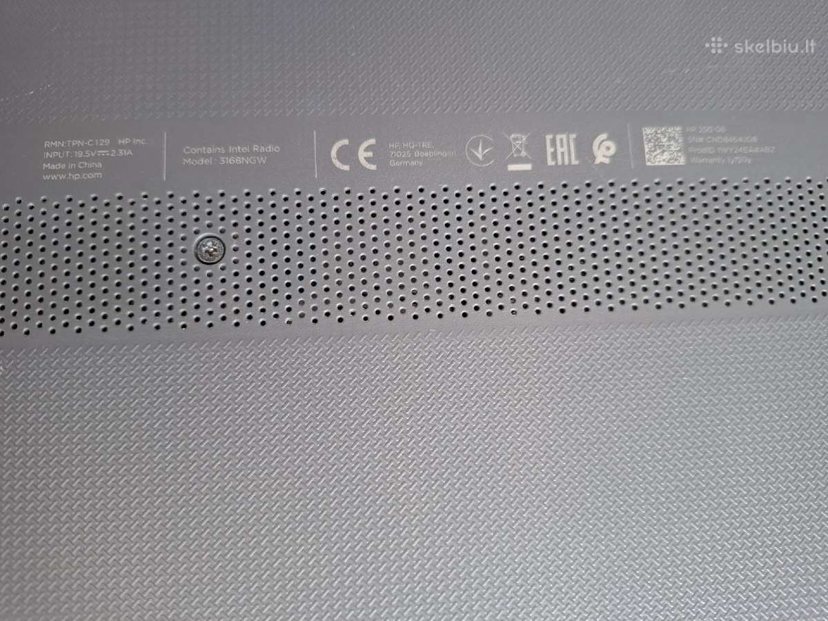 Hp kompiuteris 250 G6 i5-7200u 8gb RAM 240gb SSD - nuotraukos Nr. 7