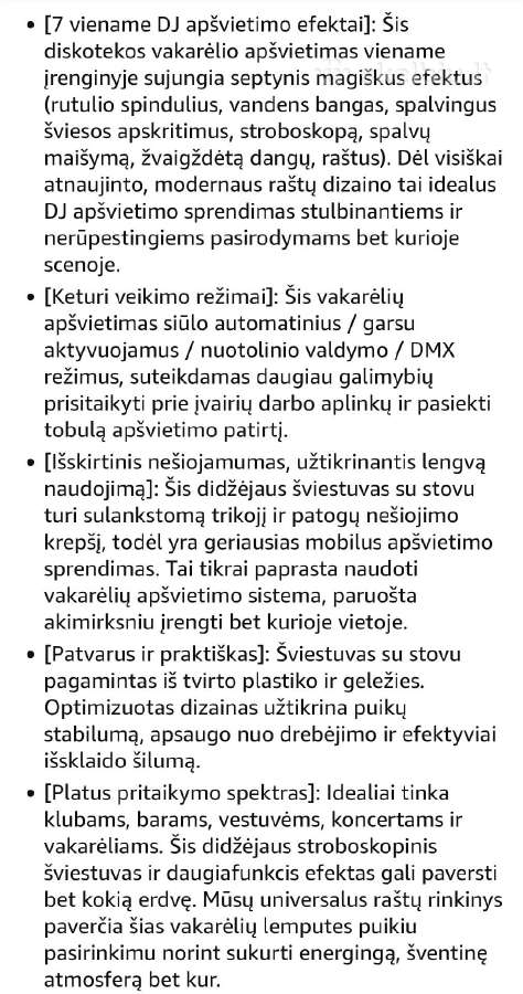 Šviesos efektai,disko vakarėlių šviesa,80w - nuotraukos Nr. 5
