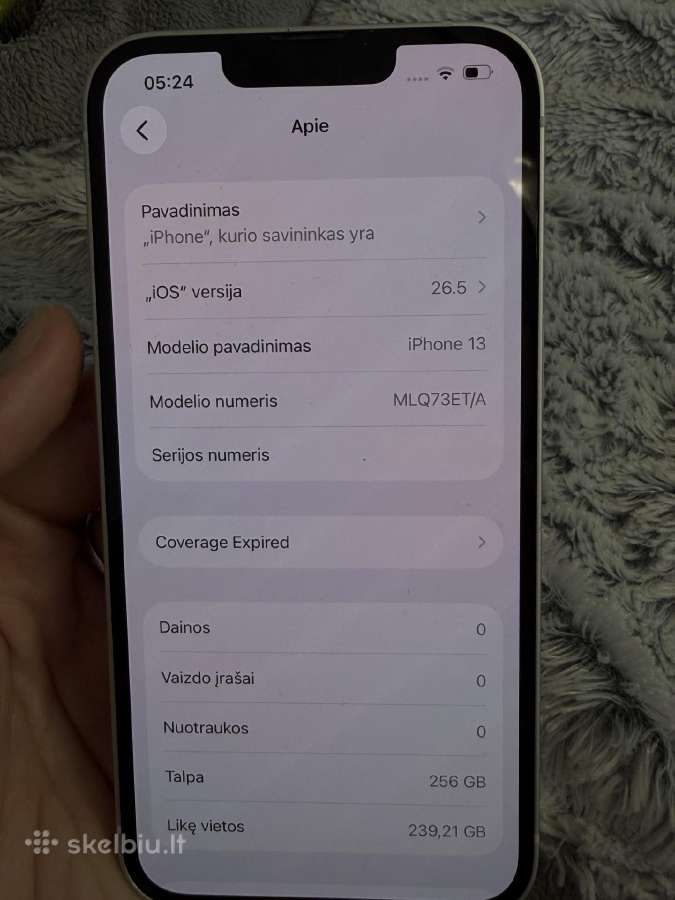 iPhone 13 256gb - nuotraukos Nr. 5