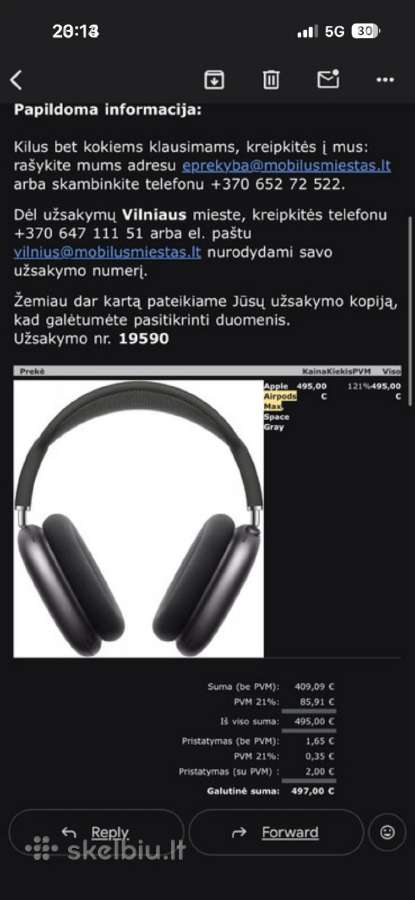 Airpods max 1 versija su dėže - nuotraukos Nr. 9