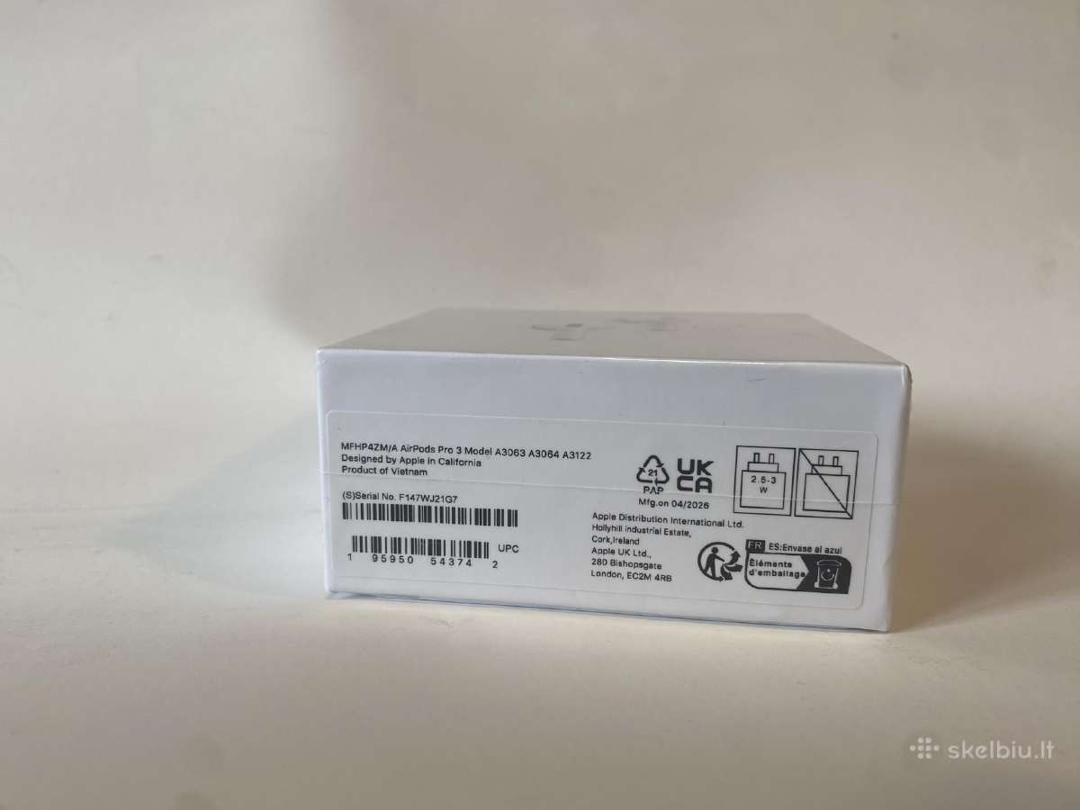 Airpods pro 3 naudotos du kartus - nuotraukos Nr. 3