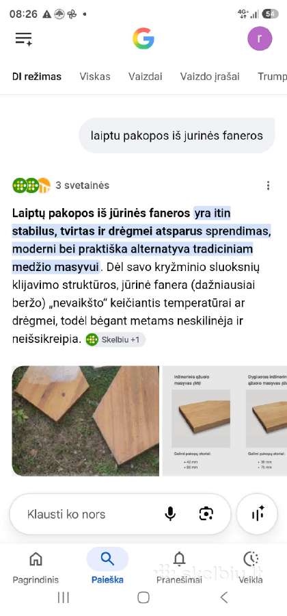 Laiptų Pakopos Iš Jūrinės Faneros - nuotraukos Nr. 5