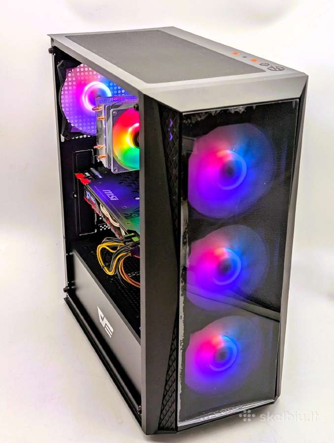 Gaming Pc Ryzen 5 1600 16gb Gtx 1070 8gb - nuotraukos Nr. 2