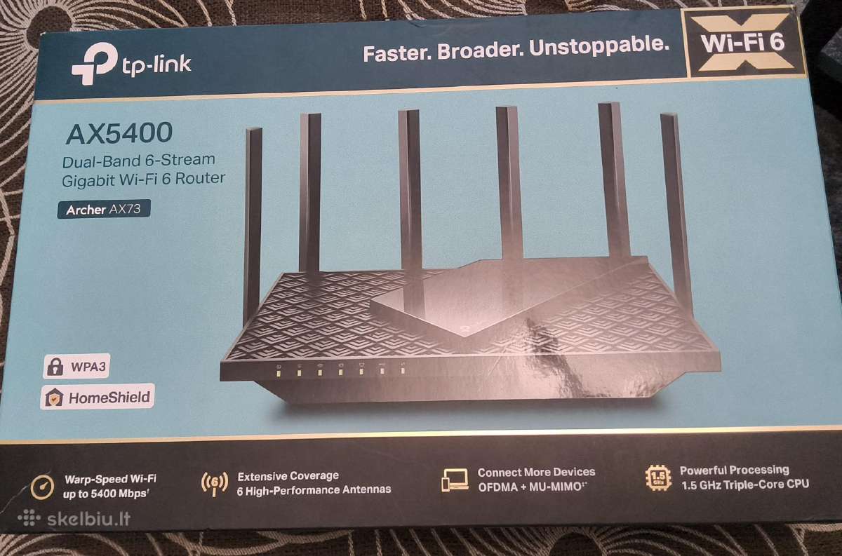 Tp-link Archer Ax73 (Ax5400) - nuotraukos Nr. 4