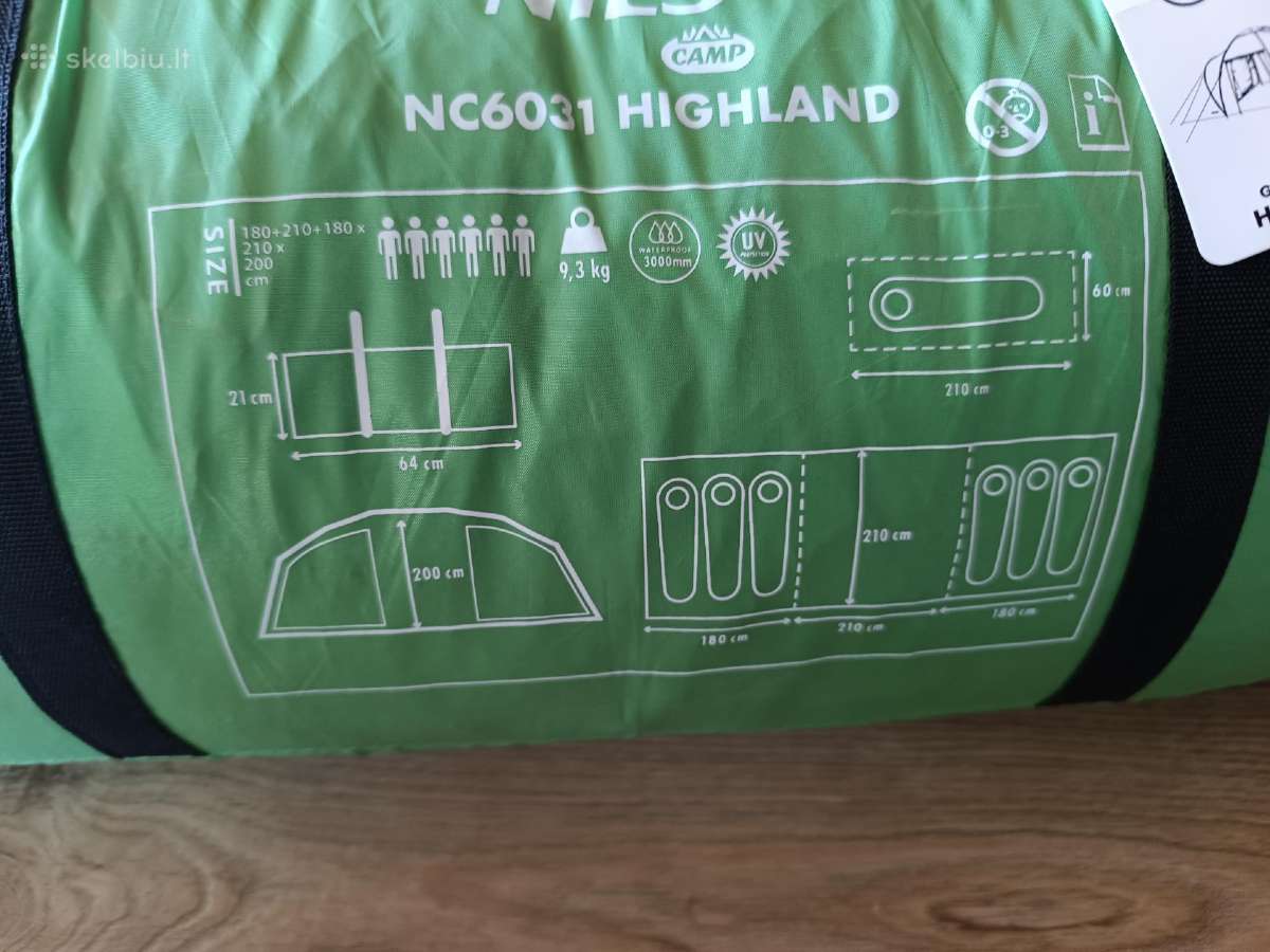 Nils Camp Highland Nc6031 šeimyninė palapinė - nuotraukos Nr. 4