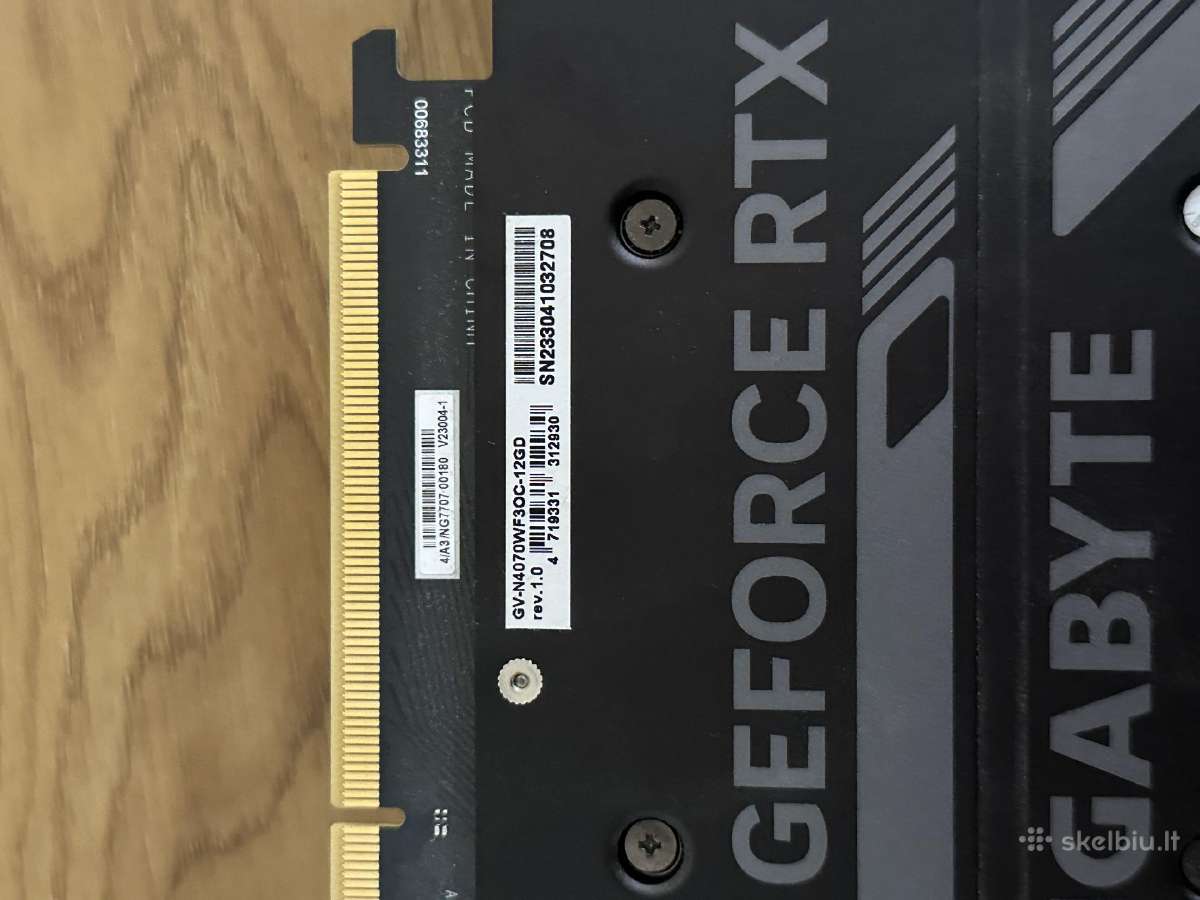 Gigabyte Geforce Rtx 4070 12gb - nuotraukos Nr. 6