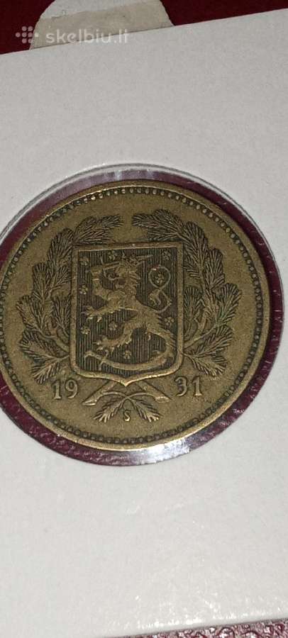 Suomija 5 markės 1931 - nuotraukos Nr. 2