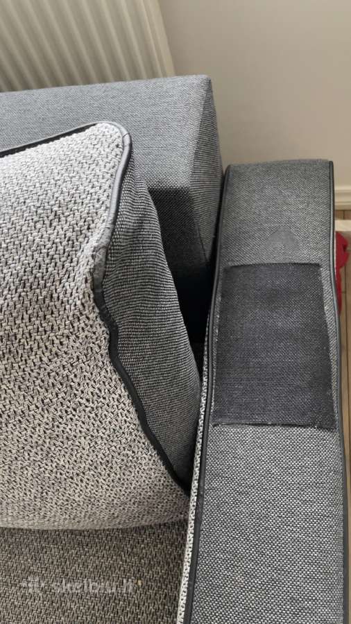 Kampas sofa lova su patalynes dėže - nuotraukos Nr. 3