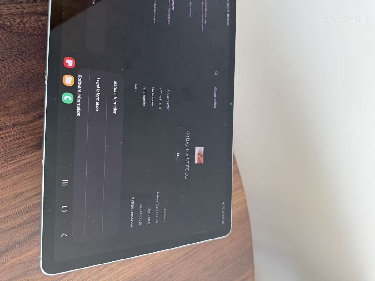 Samsung Galaxy 12,4 Tab S7 Fe 5G (sm-t736b) - nuotraukos Nr. 6
