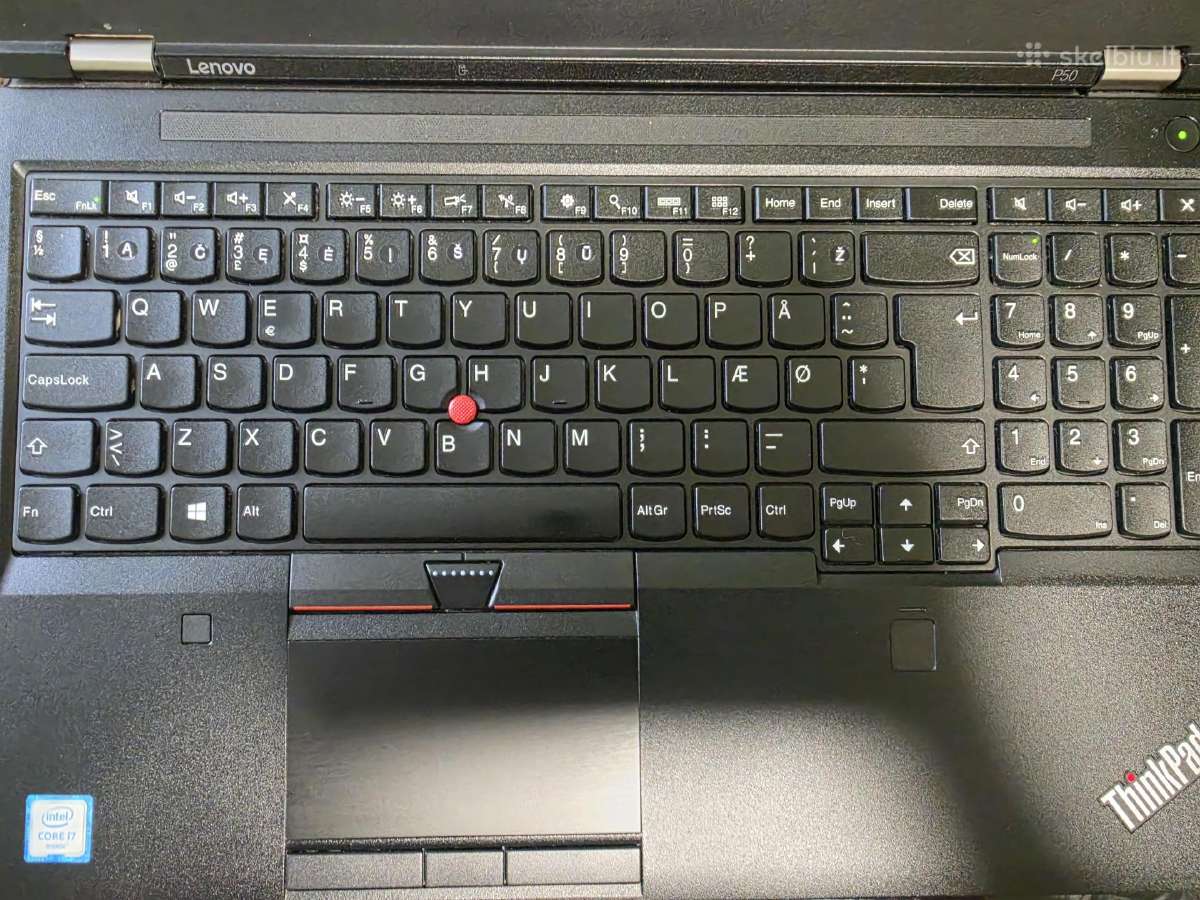 Lenovo Thinkpad P50. i7-6700hq. 32/512 GB. - nuotraukos Nr. 2