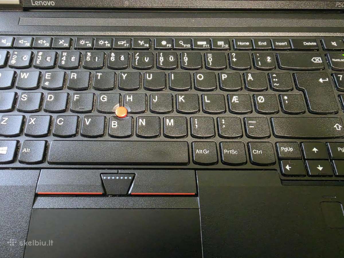 Lenovo Thinkpad P50. i7-6700hq. 32/512 GB. - nuotraukos Nr. 3