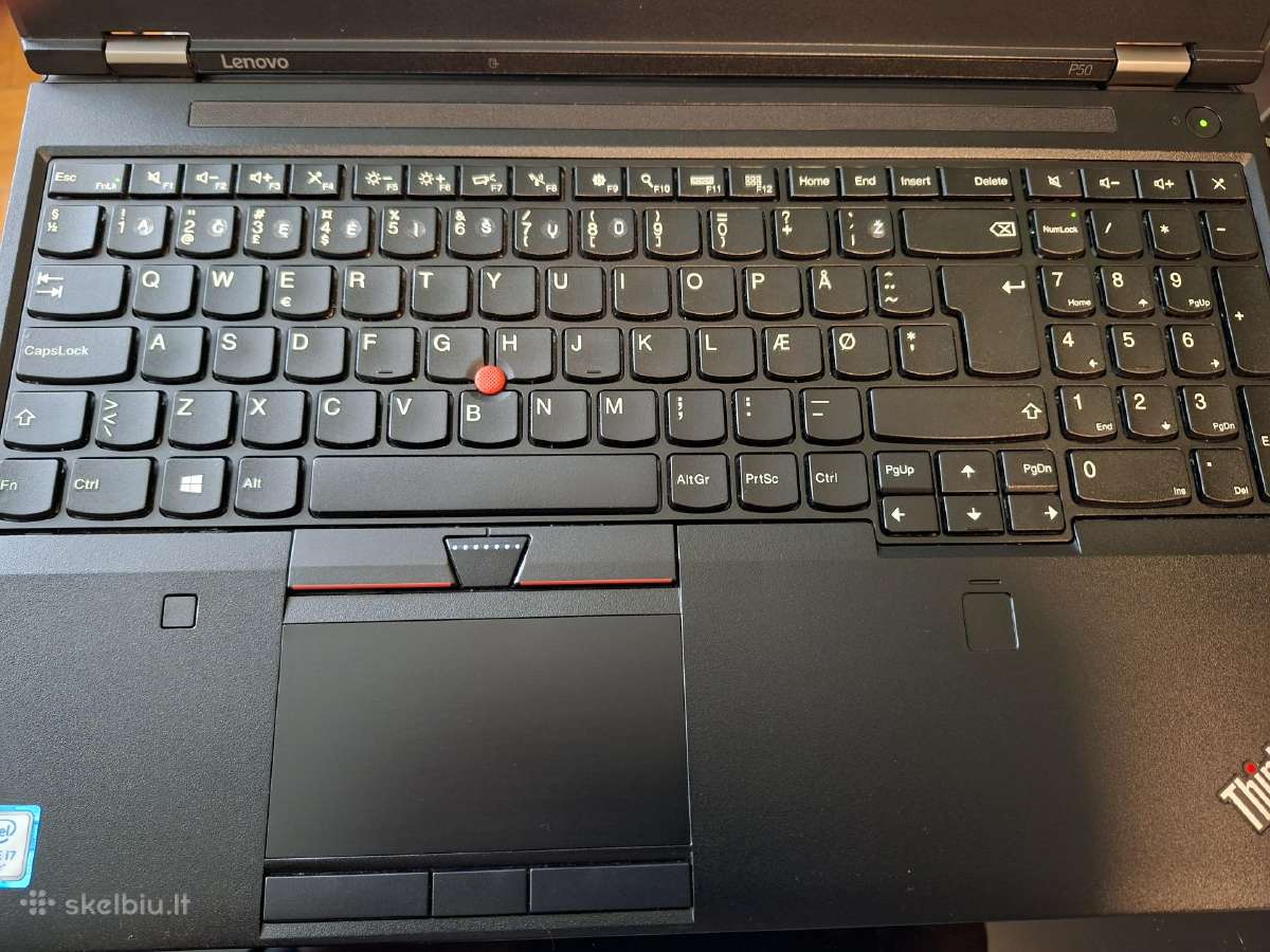 Lenovo Thinkpad P50. i7-6700hq. 32/512 GB. - nuotraukos Nr. 4