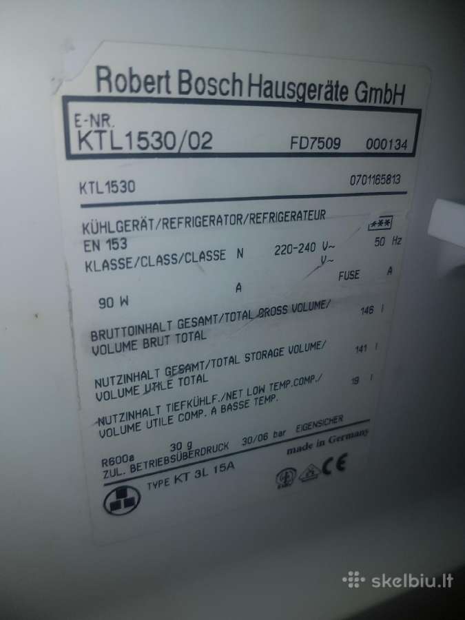 Bosch fd7509 nedidelis šaldytuvas su kamera - nuotraukos Nr. 5