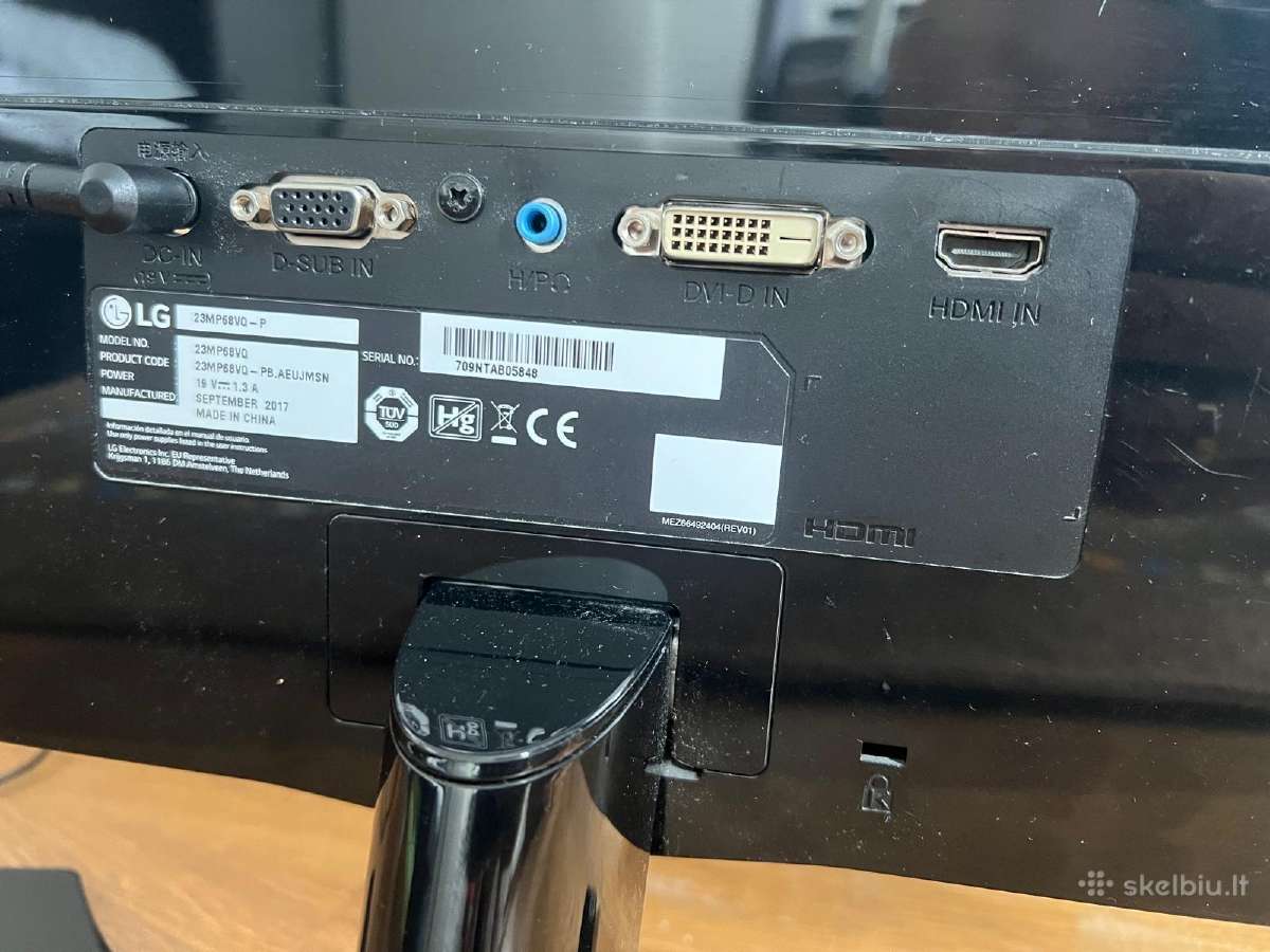 Tvarkingas LG 23mp68vq-p monitorius - nuotraukos Nr. 4