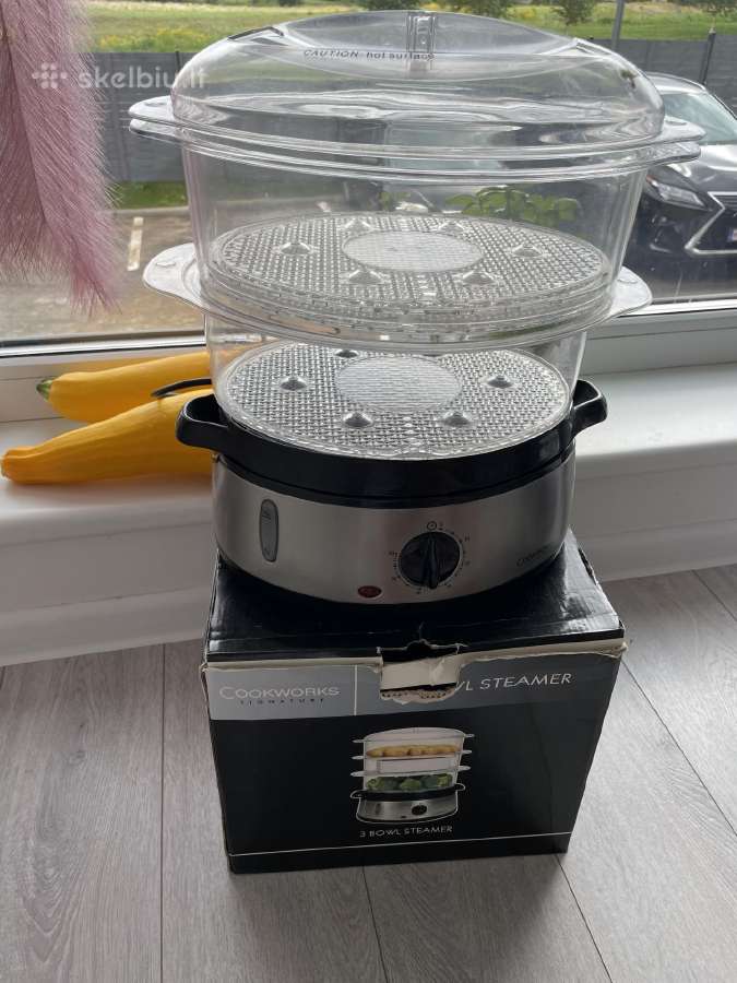 Cookworks Signature elektrinis 3 aukštų garų puoda - nuotraukos Nr. 2