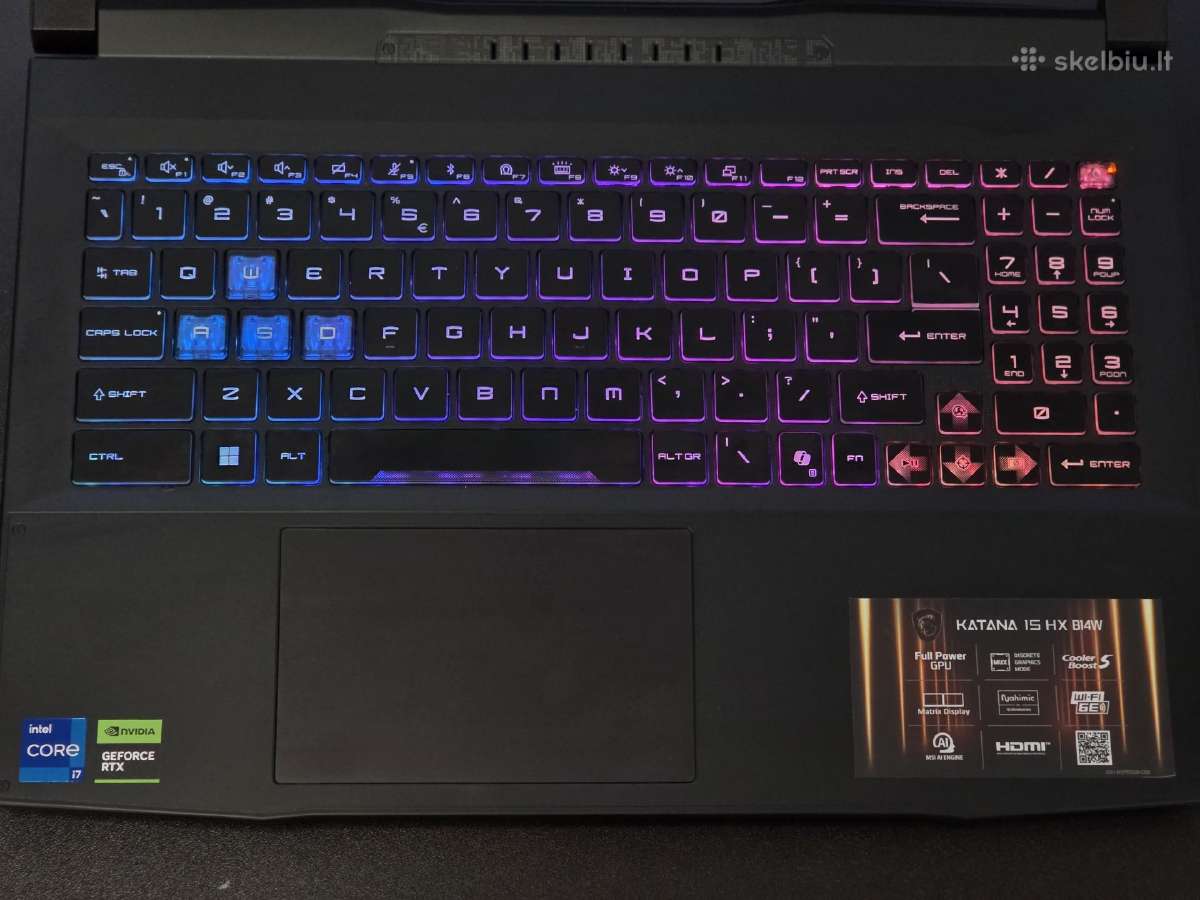 Msi Katana 15 Hx i7-14650hx / Rtx 5070 8gb Gddr7 - nuotraukos Nr. 3