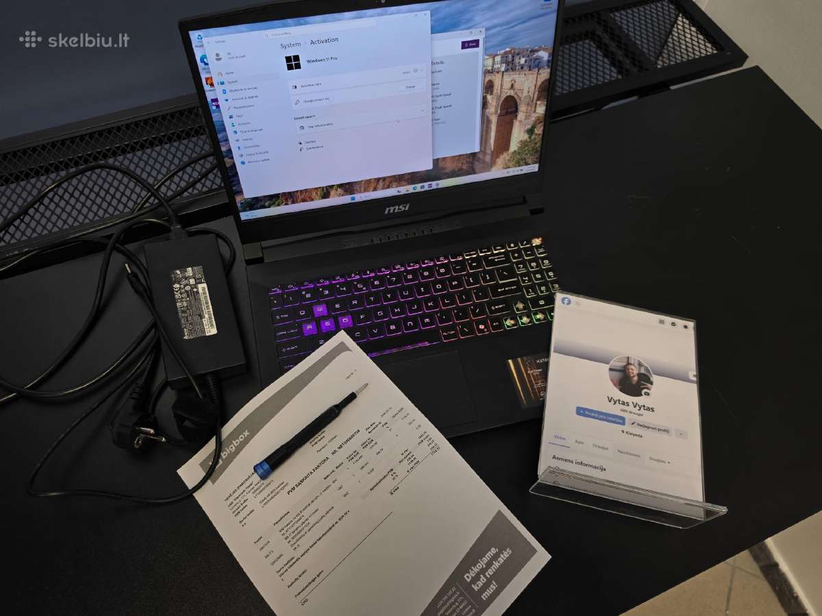 Msi Katana 15 Hx i7-14650hx / Rtx 5070 8gb Gddr7 - nuotraukos Nr. 2