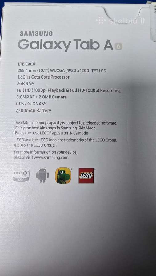 Samsung Galaxy tab A6 - nuotraukos Nr. 2