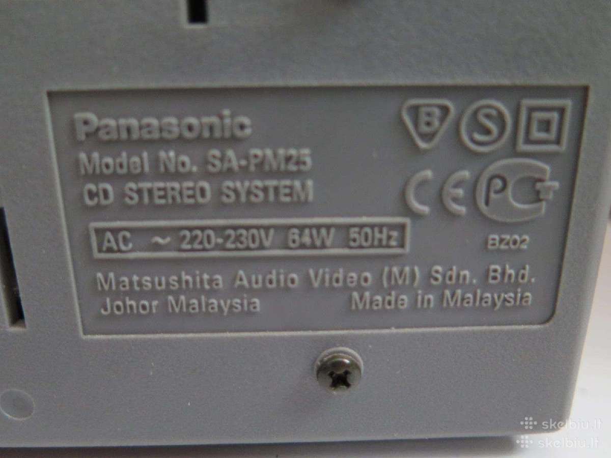 Panasonic muzikinis centras CD, Mc, Fm - nuotraukos Nr. 5