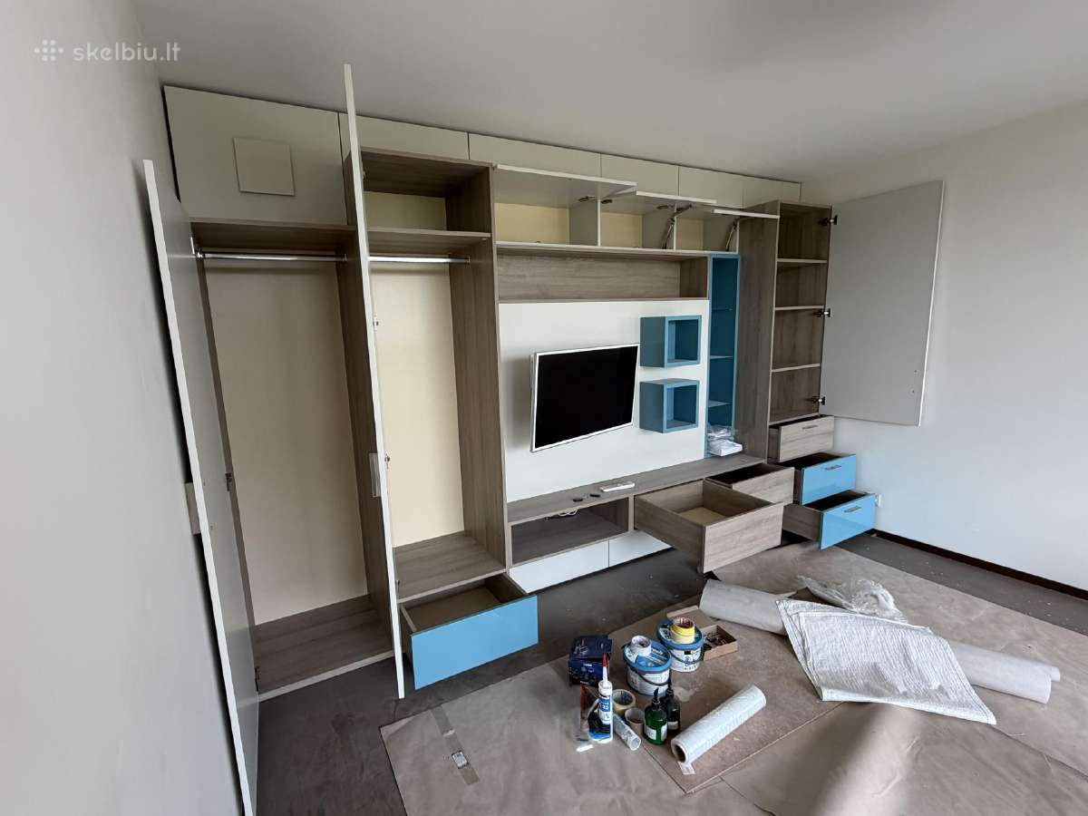 Sekcija su spintomis, LED apšvietimu + TV dovanų - nuotraukos Nr. 6