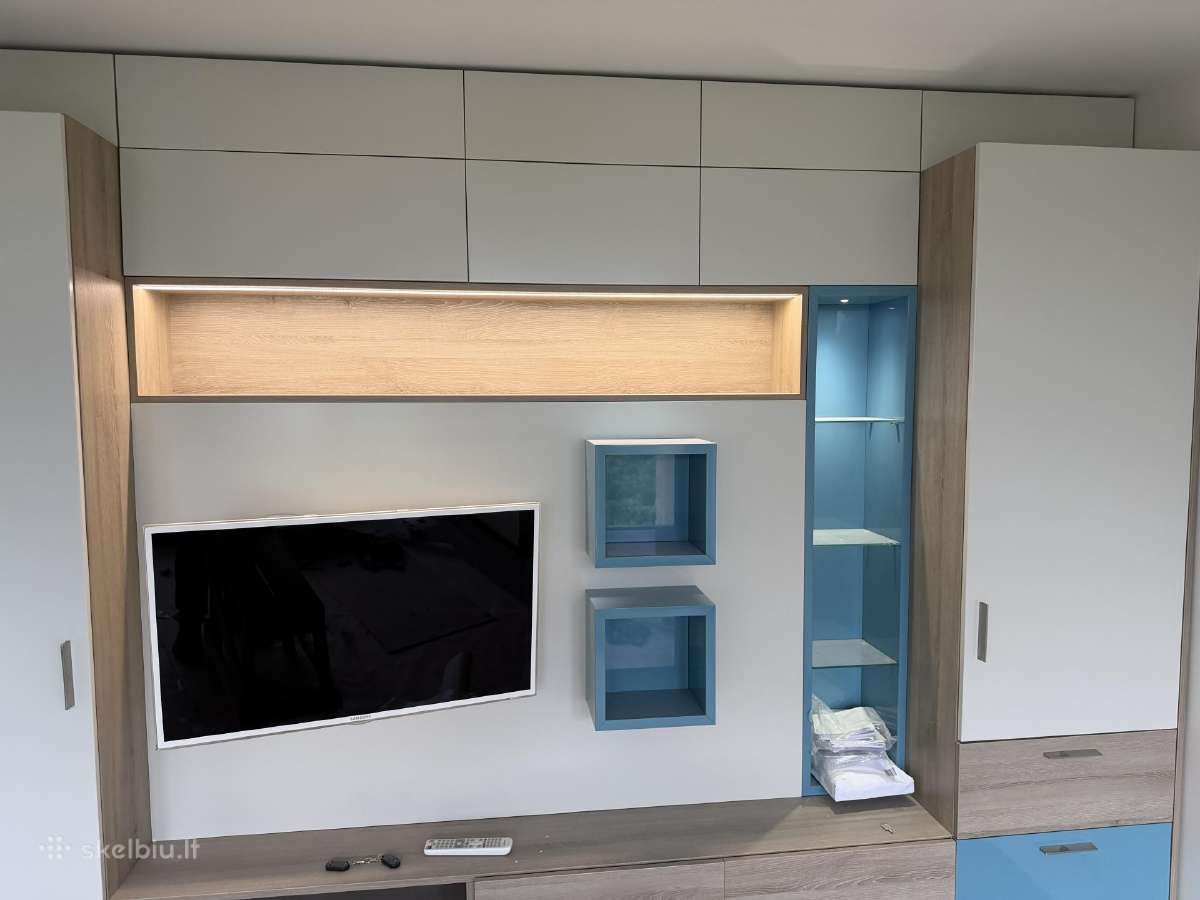 Sekcija su spintomis, LED apšvietimu + TV dovanų - nuotraukos Nr. 2