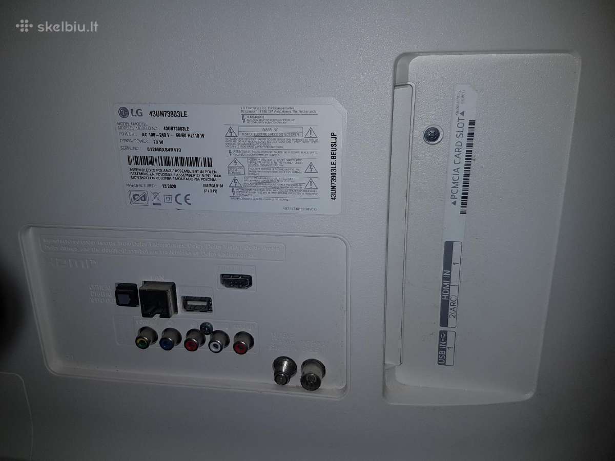 LG 43un73903le 43 colių išmanusis televizorius - nuotraukos Nr. 2