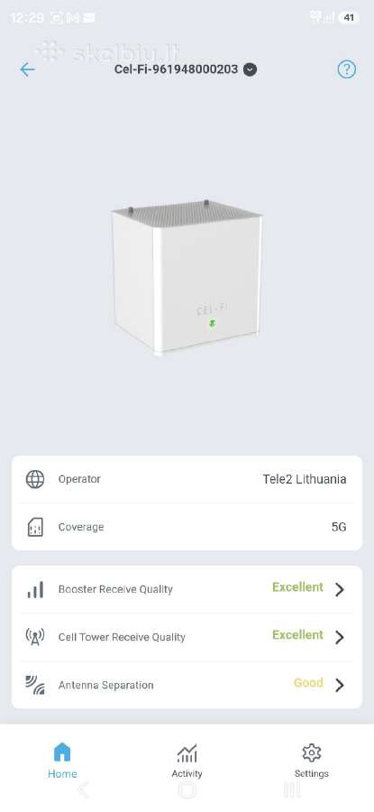 Nextivity Cel-fi solo 5G 4G ryšio stiprintuvas - nuotraukos Nr. 4