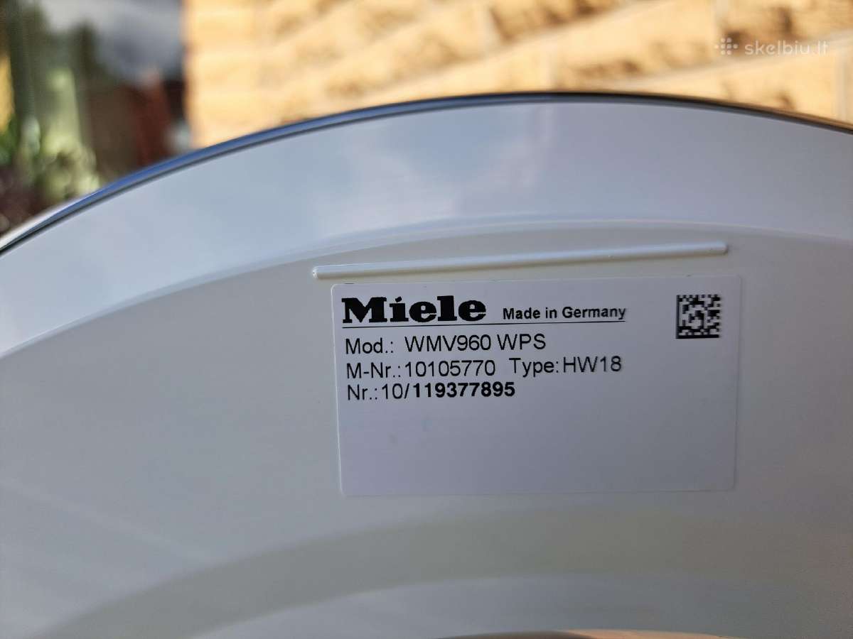 Premium klasės Miele skalbimo mašina - nuotraukos Nr. 3