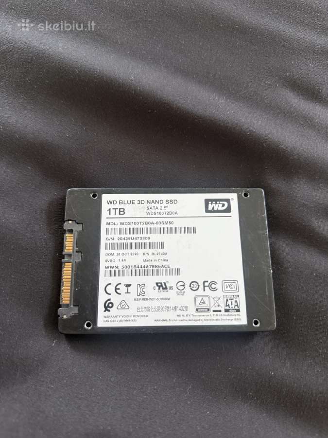 1tb wd blue SSD - nuotraukos Nr. 2