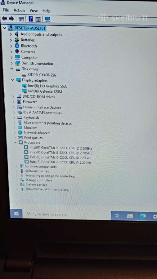 Dell Inspiron 3543,i5,15.6hd - nuotraukos Nr. 5