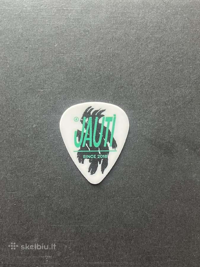 Grupės jauti guitar pick'as, naudotas koncerte - nuotraukos Nr. 2
