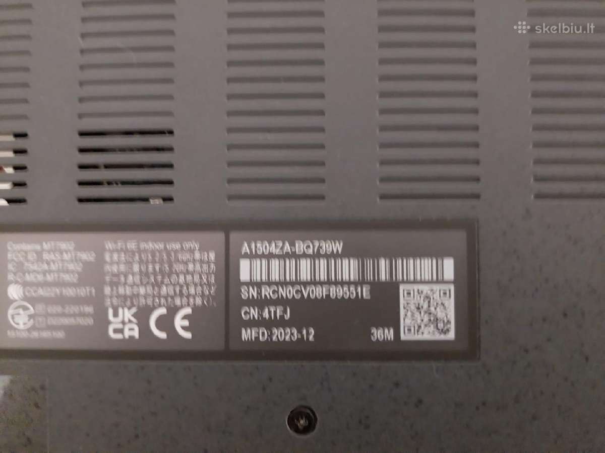 Asus Vivobook A1504z - nuotraukos Nr. 5