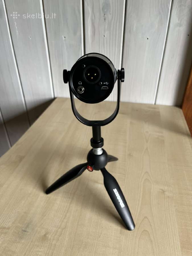 Shure Mv7 mikrofonas ir stovelis ant stalo - nuotraukos Nr. 7