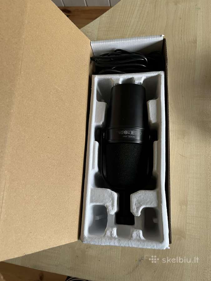 Shure Mv7 mikrofonas ir stovelis ant stalo - nuotraukos Nr. 15