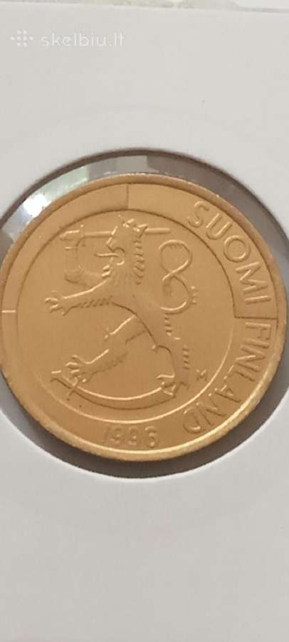 Suomija 1 markė 1993-94-95-96-97. - nuotraukos Nr. 2