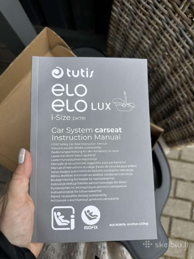 Tutis Uno 5+ su Tutis Elo Lux kėdutė + bazė 4in1 - nuotraukos Nr. 16