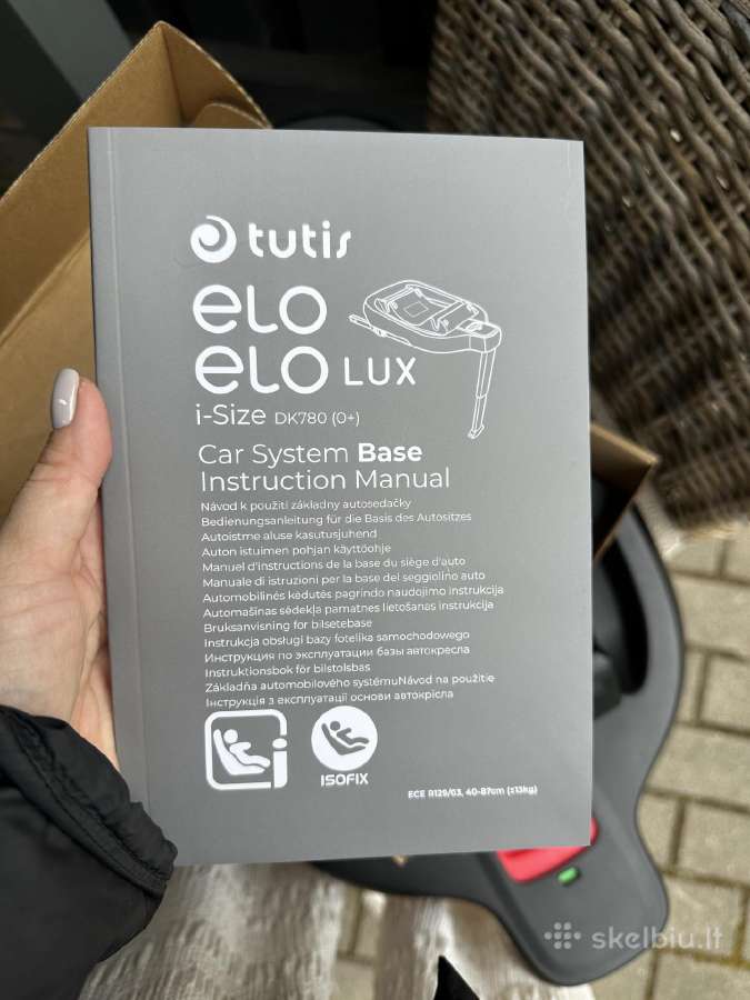 Tutis Uno 5+ su Tutis Elo Lux kėdutė + bazė 4in1 - nuotraukos Nr. 17