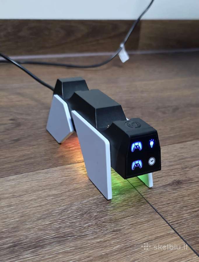 Ps5 pultelių krovimo stotelė / stovelis ( su Rgb) - nuotraukos Nr. 2