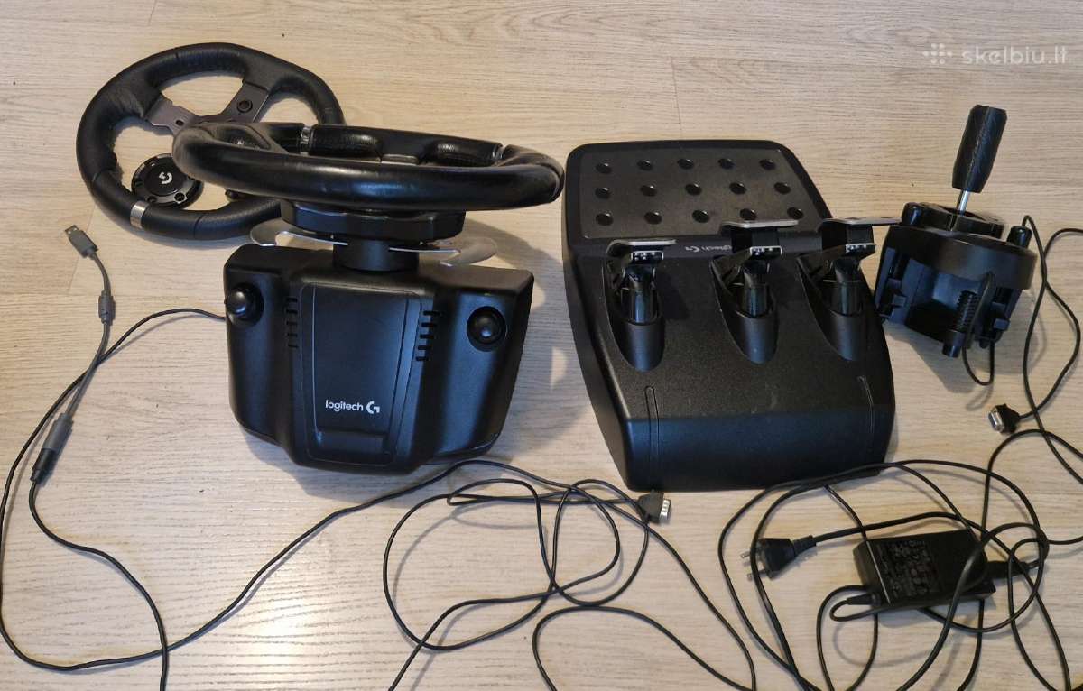 Logitech G920 su pedalais + shifter - nuotraukos Nr. 4