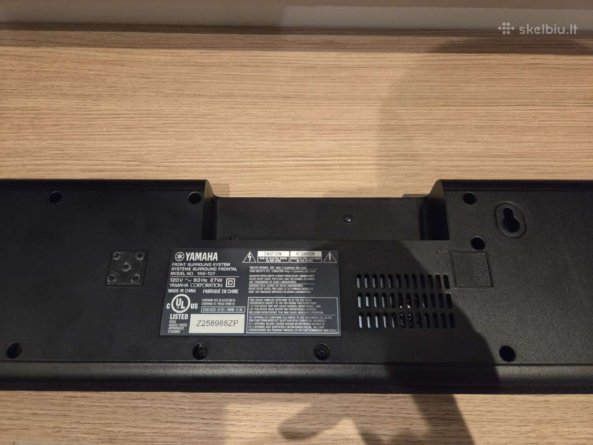 Yamaha yas 105 soundbar & subwoofer NS-sw050 - nuotraukos Nr. 3