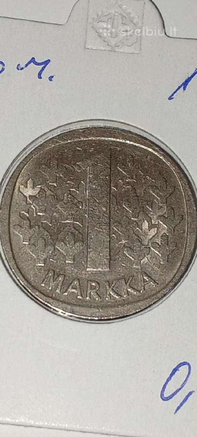 Suomija 1 markė 1970-71-72-73-74-75-76-77-78-79 - nuotraukos Nr. 2