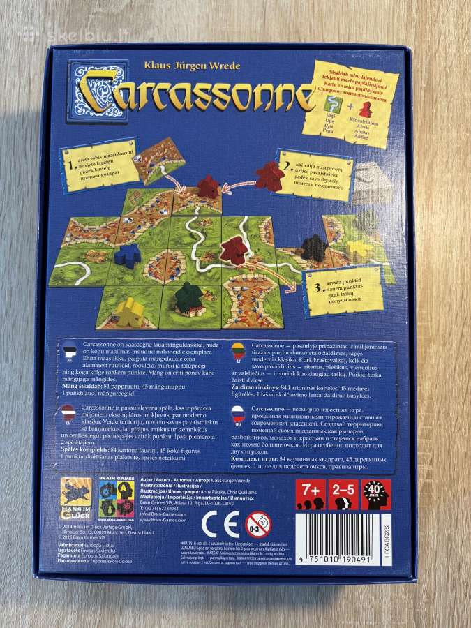 Carcassonne stalo žaidimas - nuotraukos Nr. 2