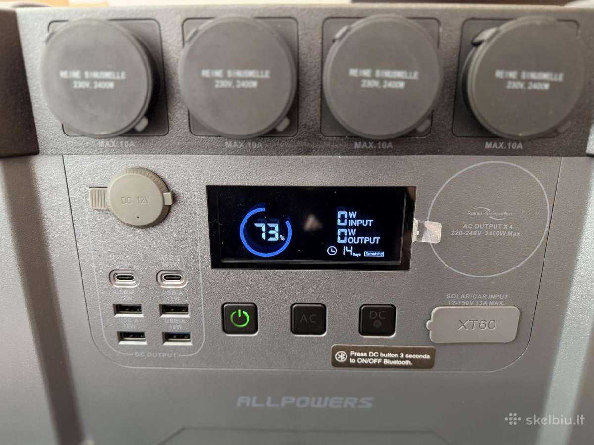 Allpowers S2000 Pro Portable Power Station 2400w - nuotraukos Nr. 7