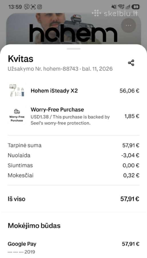 Hohem X2 asmenukių lazda - nuotraukos Nr. 4