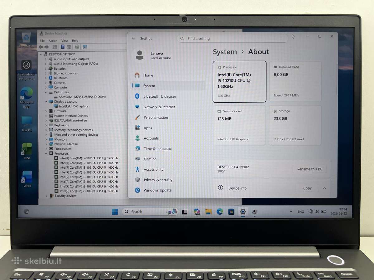 Lenovo thinkbook 14 - nuotraukos Nr. 2