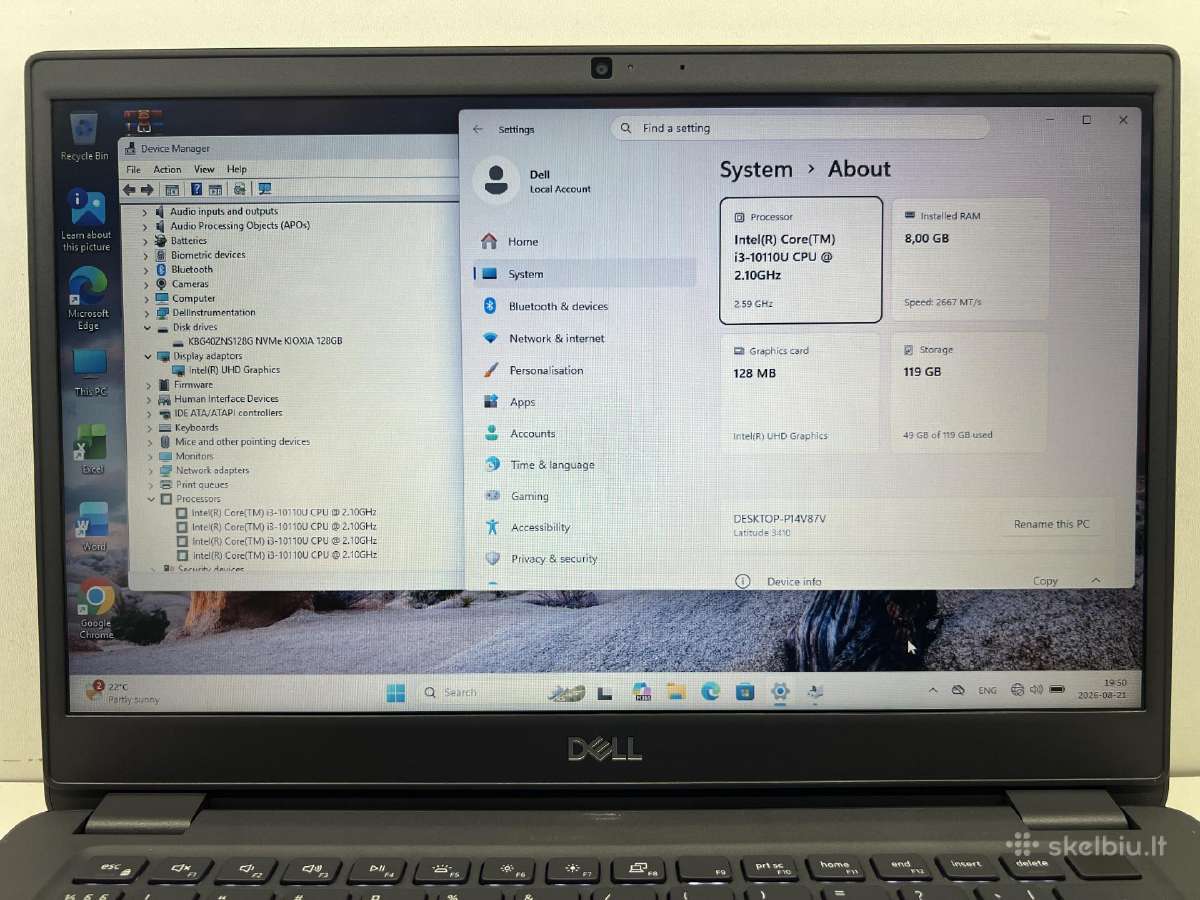 Dell latitude 3410 - nuotraukos Nr. 2