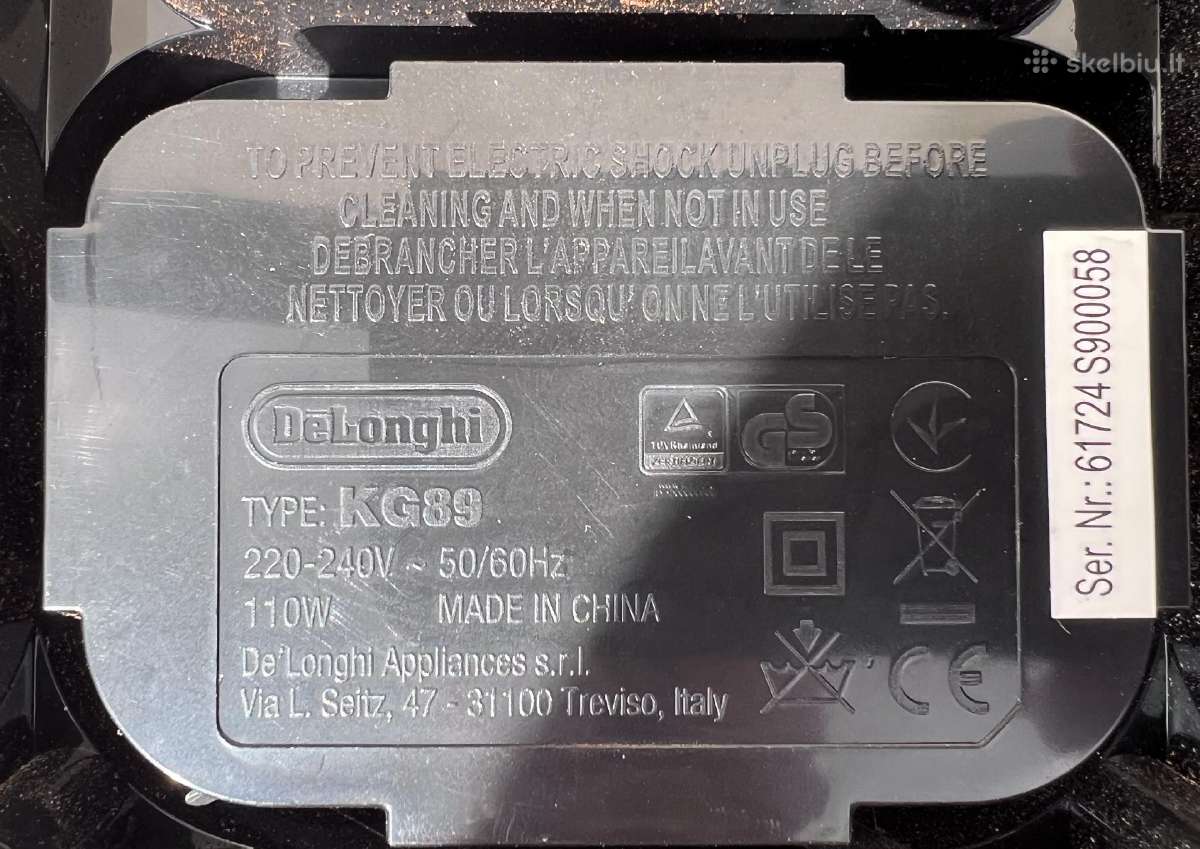 Delonghi kavamalė - nuotraukos Nr. 4