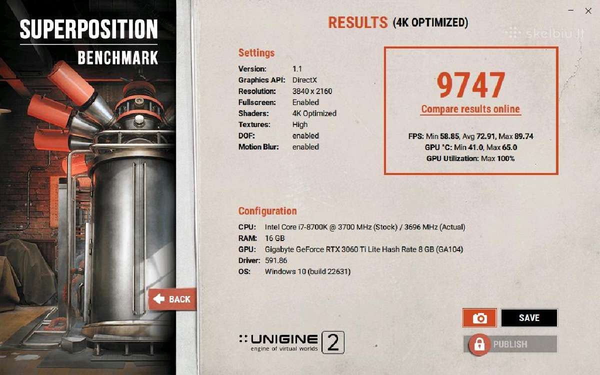 Gigabyte Rtx 3060 Ti Gaming Oc Rev. 2.0 - nuotraukos Nr. 8